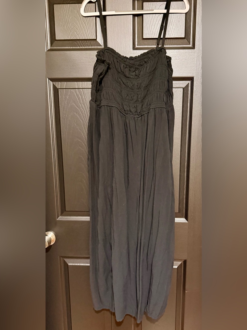 Old Navy Black Smocked Maxi Dress
